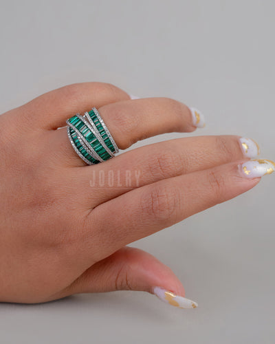 Iqra baguette ring