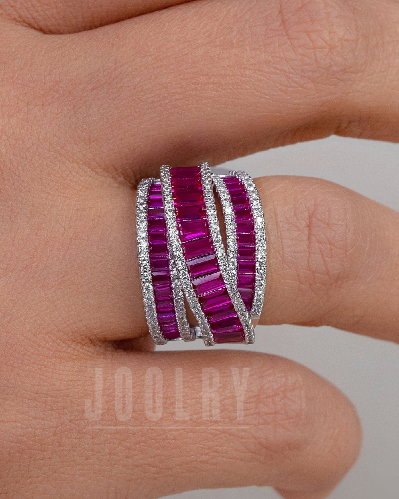 Iqra baguette ring