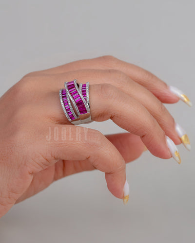 Iqra baguette ring