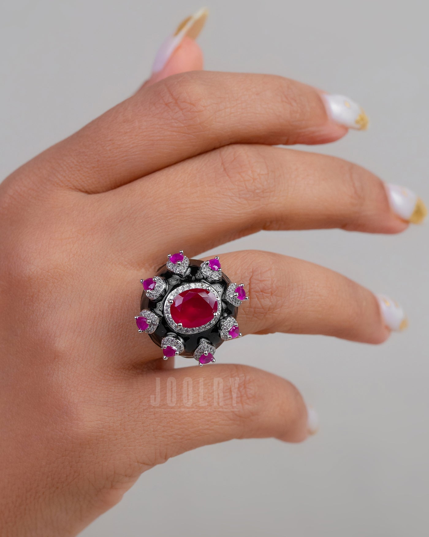 Sienna enamel ring
