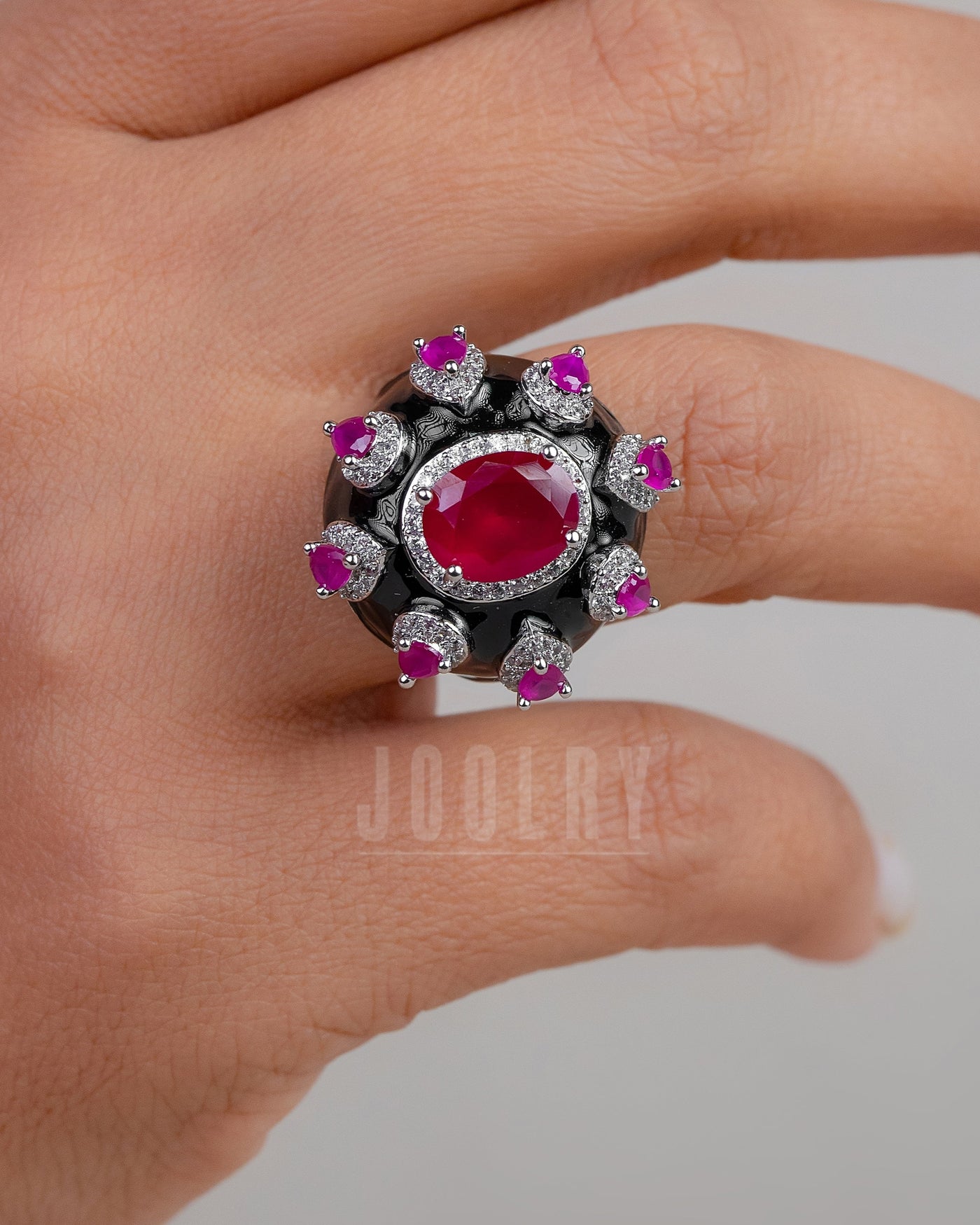 Sienna enamel ring