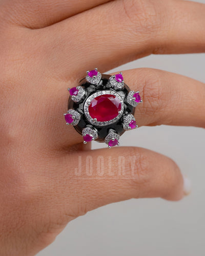 Sienna enamel ring