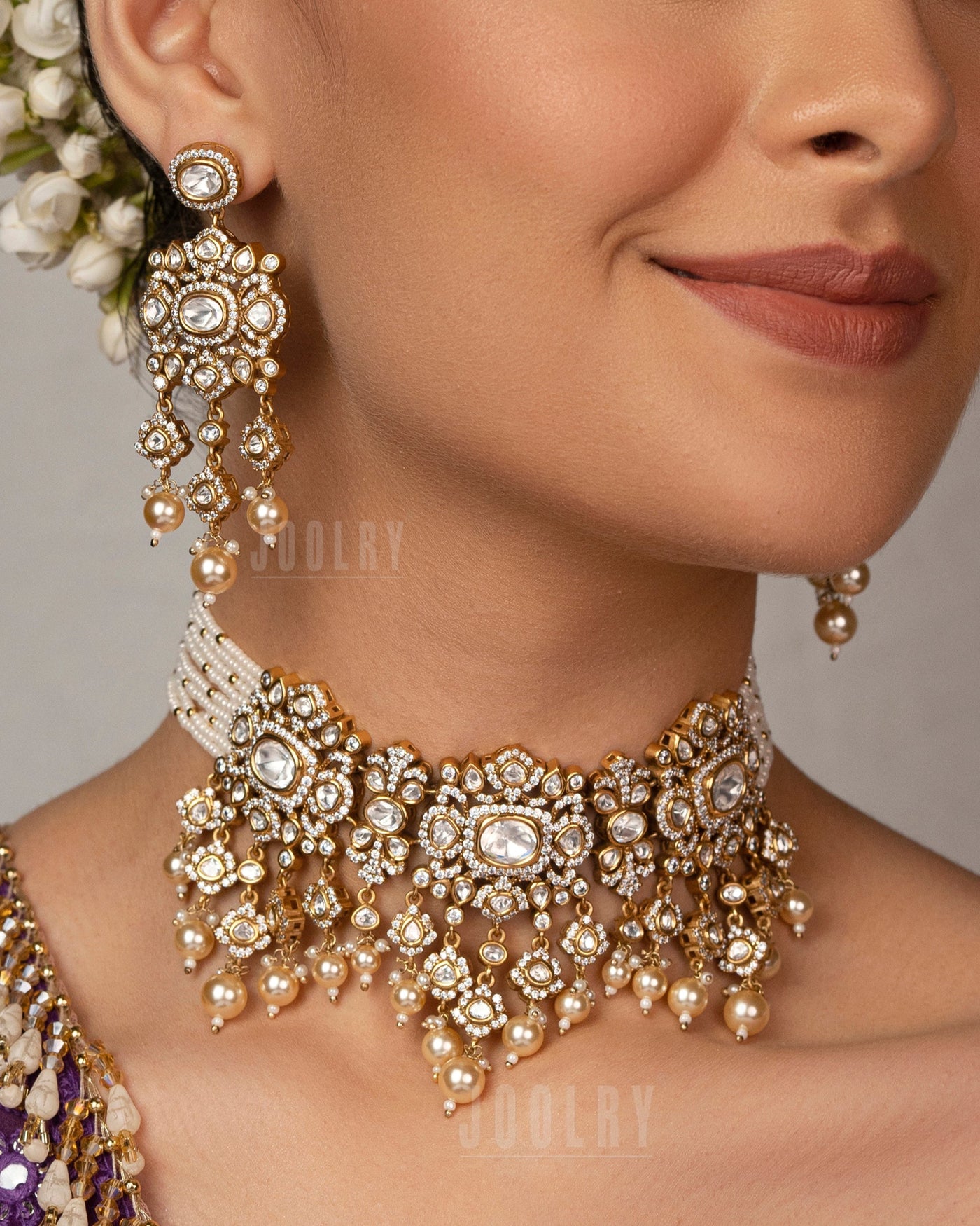 Aushi Polki Choker Set