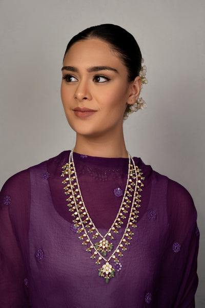 Moissanite Polki Rani Haar