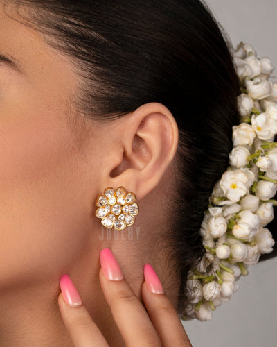 Floral Polki Stud