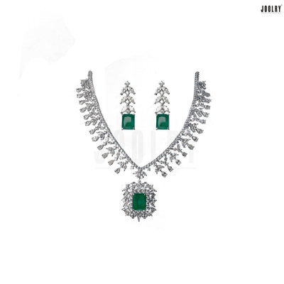 Emerald & Ruby Diamonte Set