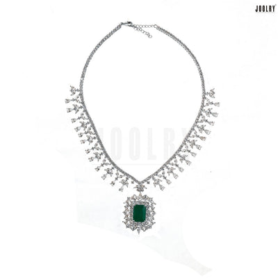 Emerald & Ruby Diamonte Set