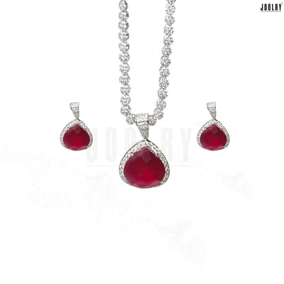 Colored Drop Necklace Set