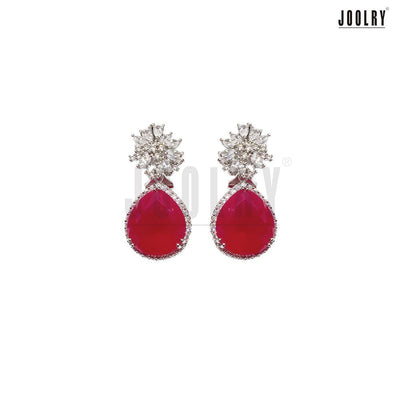 Canary Marquise cluster yellow earrings