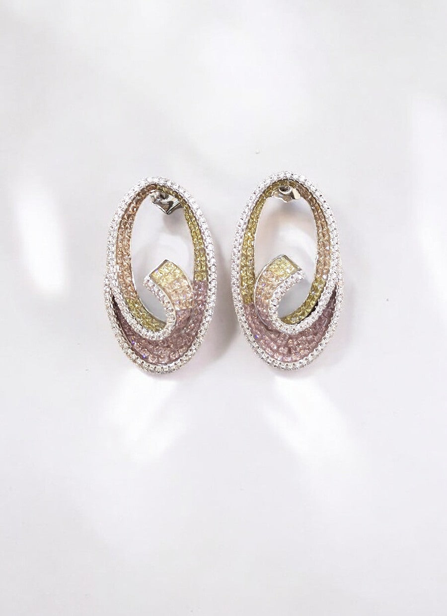 Oval Swirl Earrings