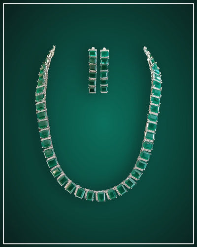 Mirano Emerald Necklace Set