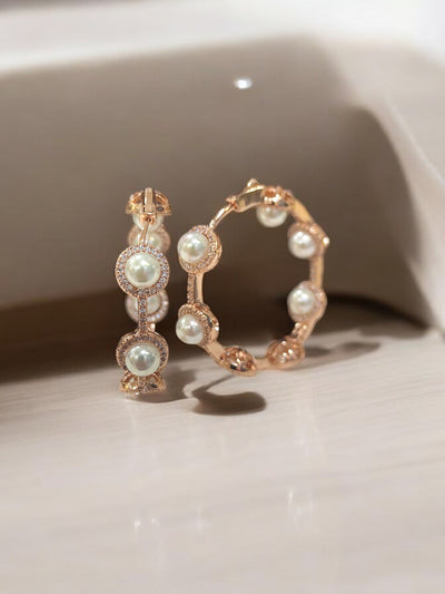 Allora Pearl Hoops