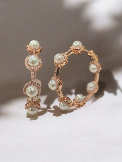 Allora Pearl Hoops