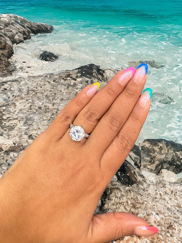 Premium 10 mm Solitaire Ring – JoolryIndia