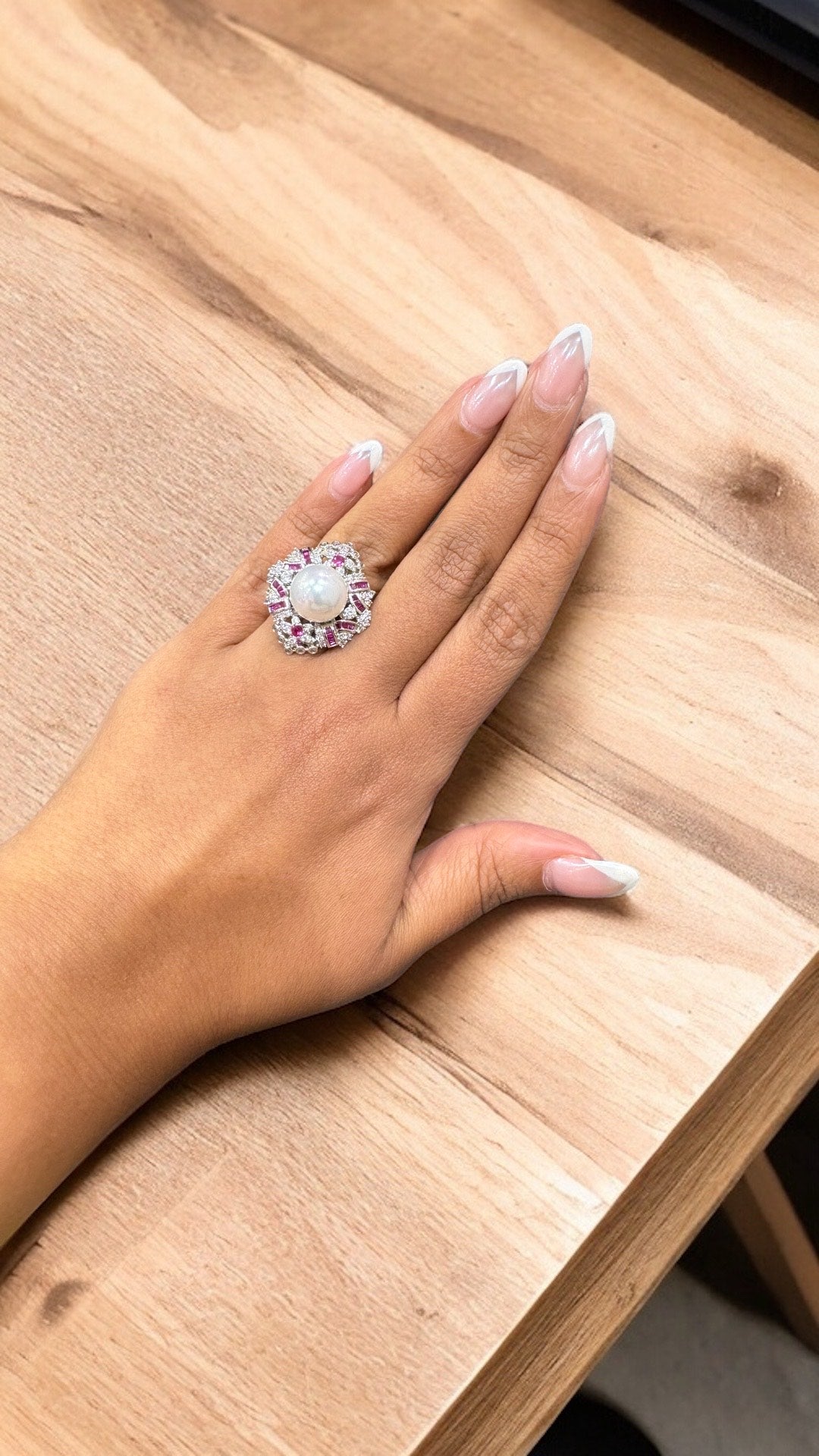 Colour Baguette Nd Classic Pearl Ring