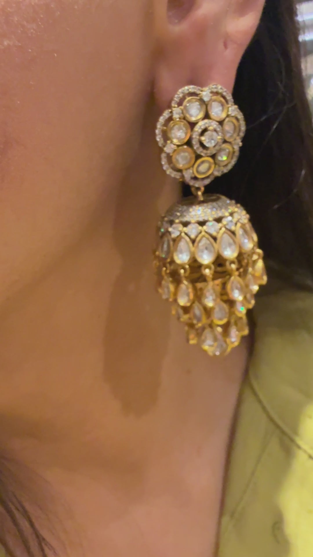 Noor Moissanite Jumka