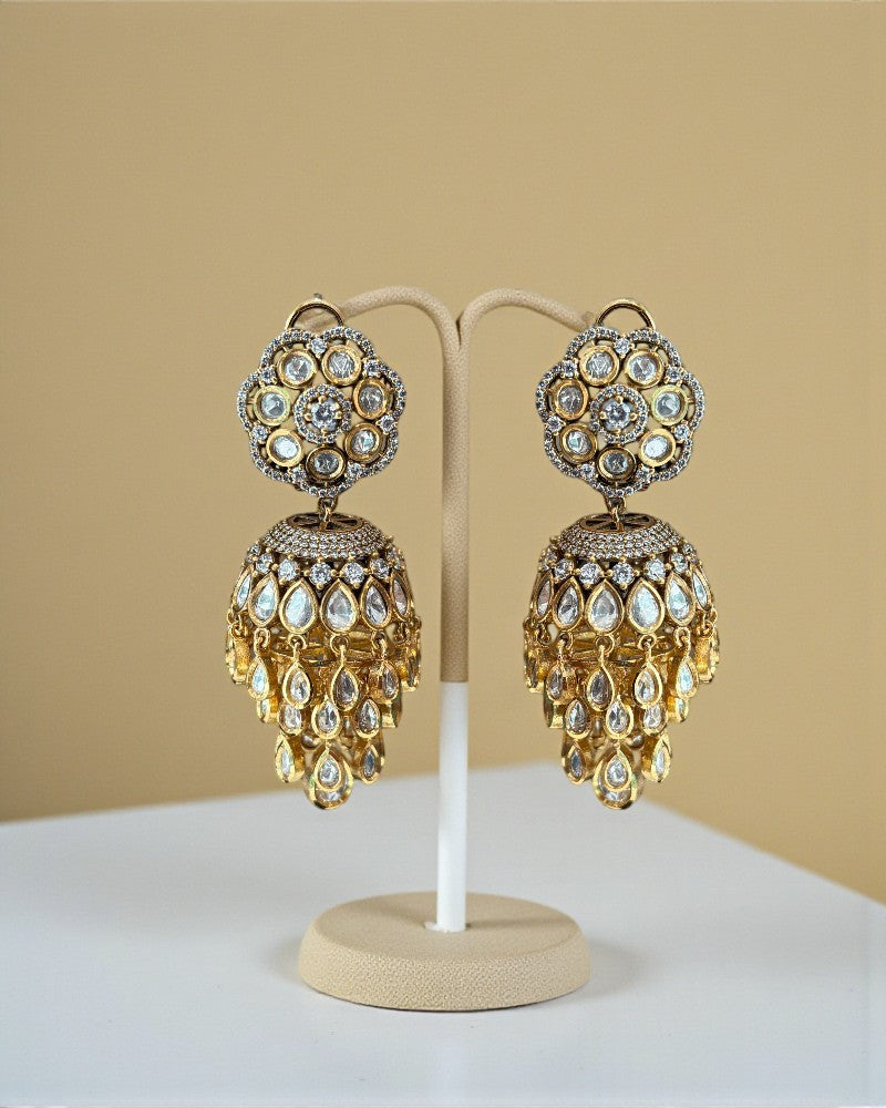 Noor Moissanite Jumka