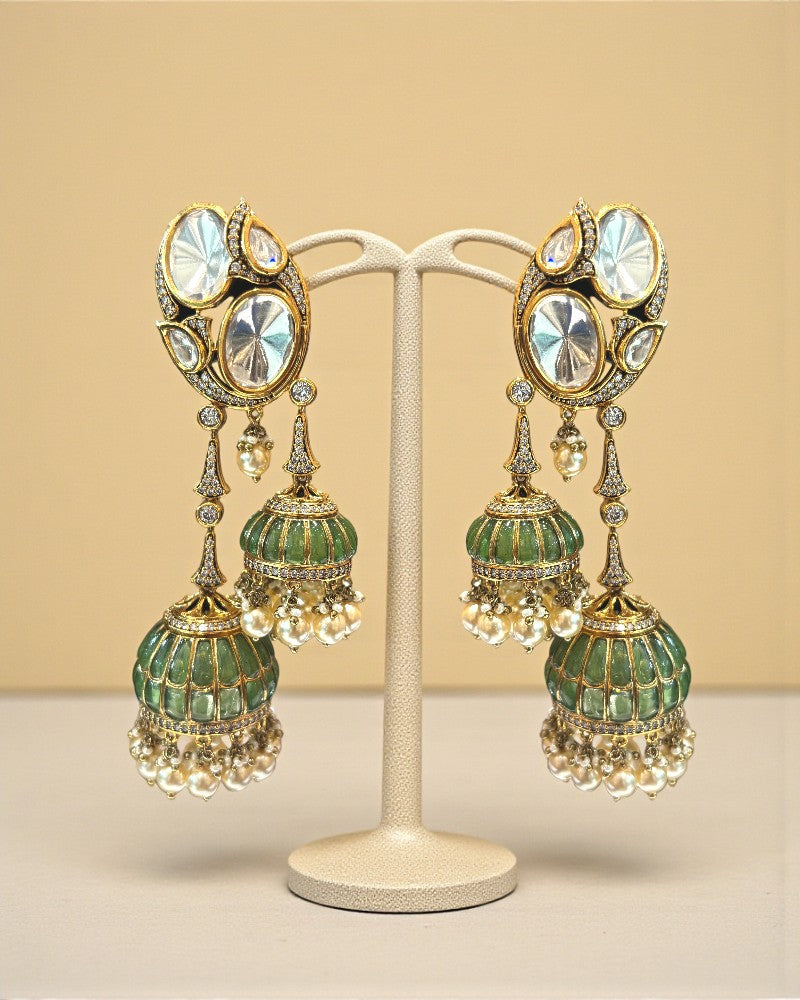 Royal Aura Dome Jhumka's