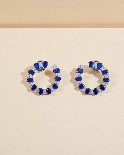 Emerald Circle Elegance Earrings