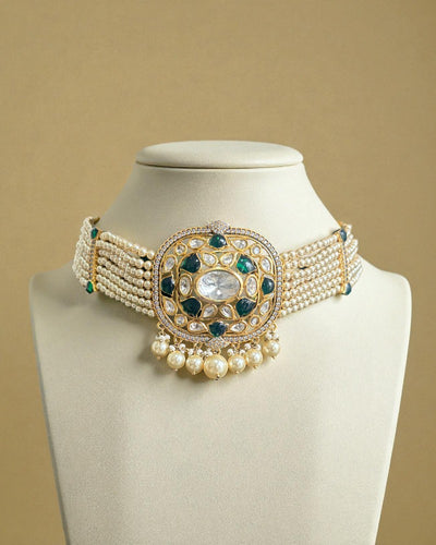 Ruby Pearl Choker Set