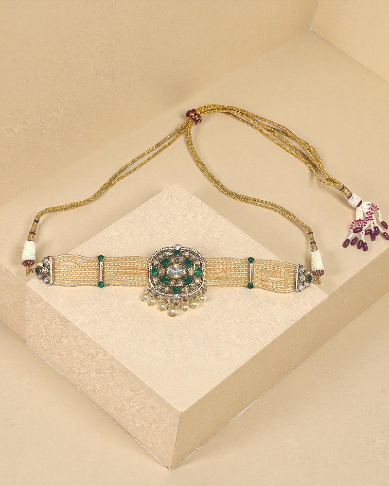 Ruby Pearl Choker Set