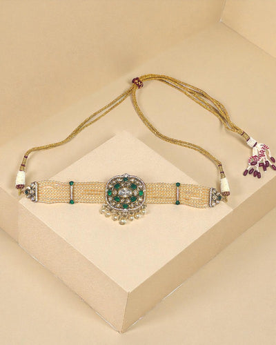 Ruby Pearl Choker Set