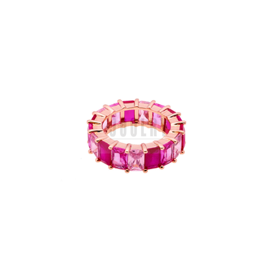 Pink And Rosegold Eternity Bands