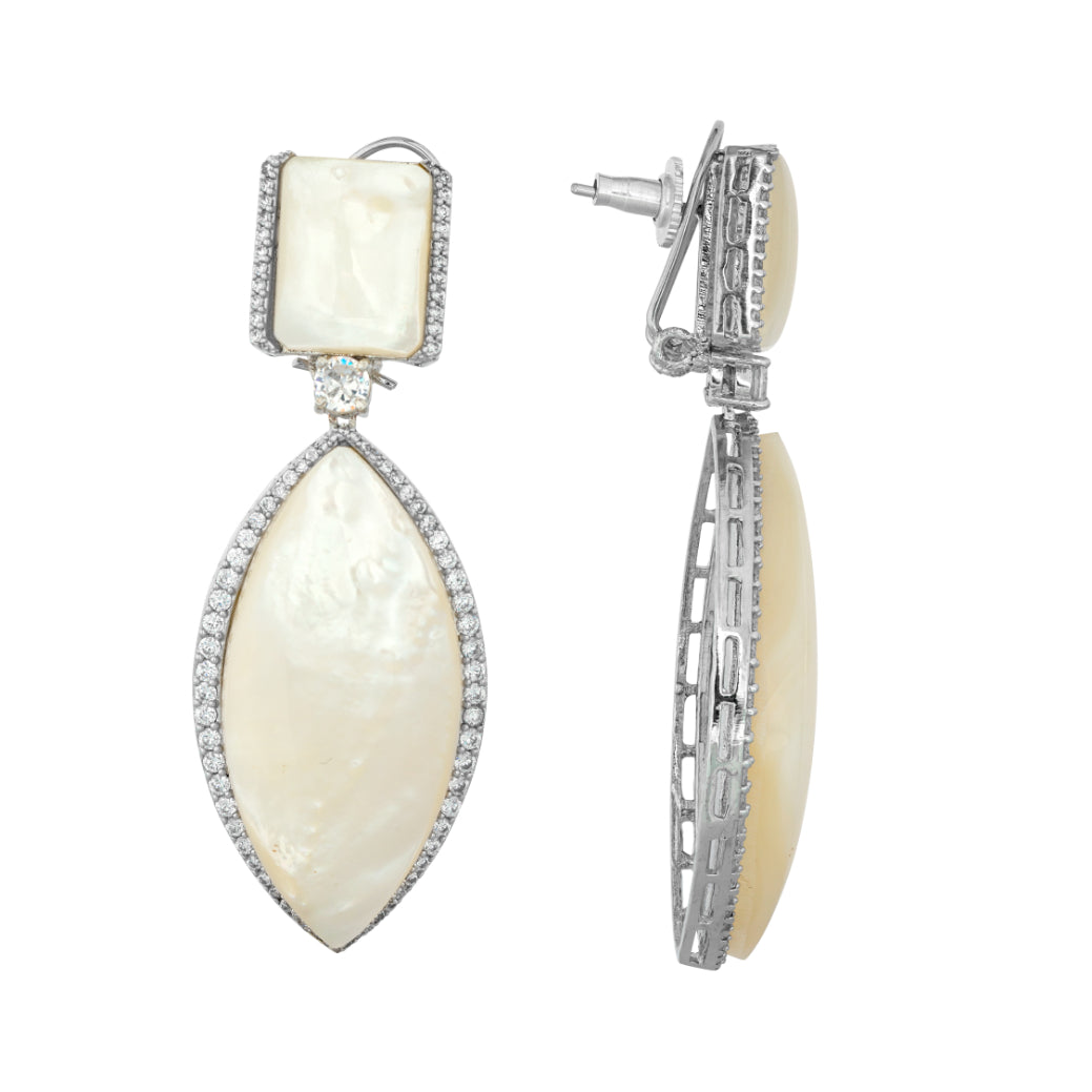 Mother of Pearl Blanche Earrings
