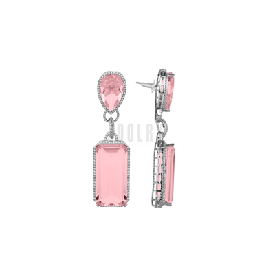Roseate Pink Statement Earrings