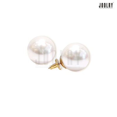 20 mm Shell Pearls Earrings