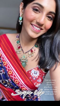 Masoom Minawala in Zara Semi-Precious Necklace Set