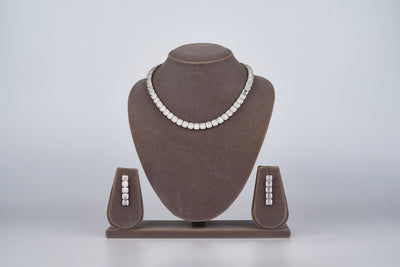 Bianca baguette necklace set