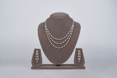 Fariha 3 line necklace set