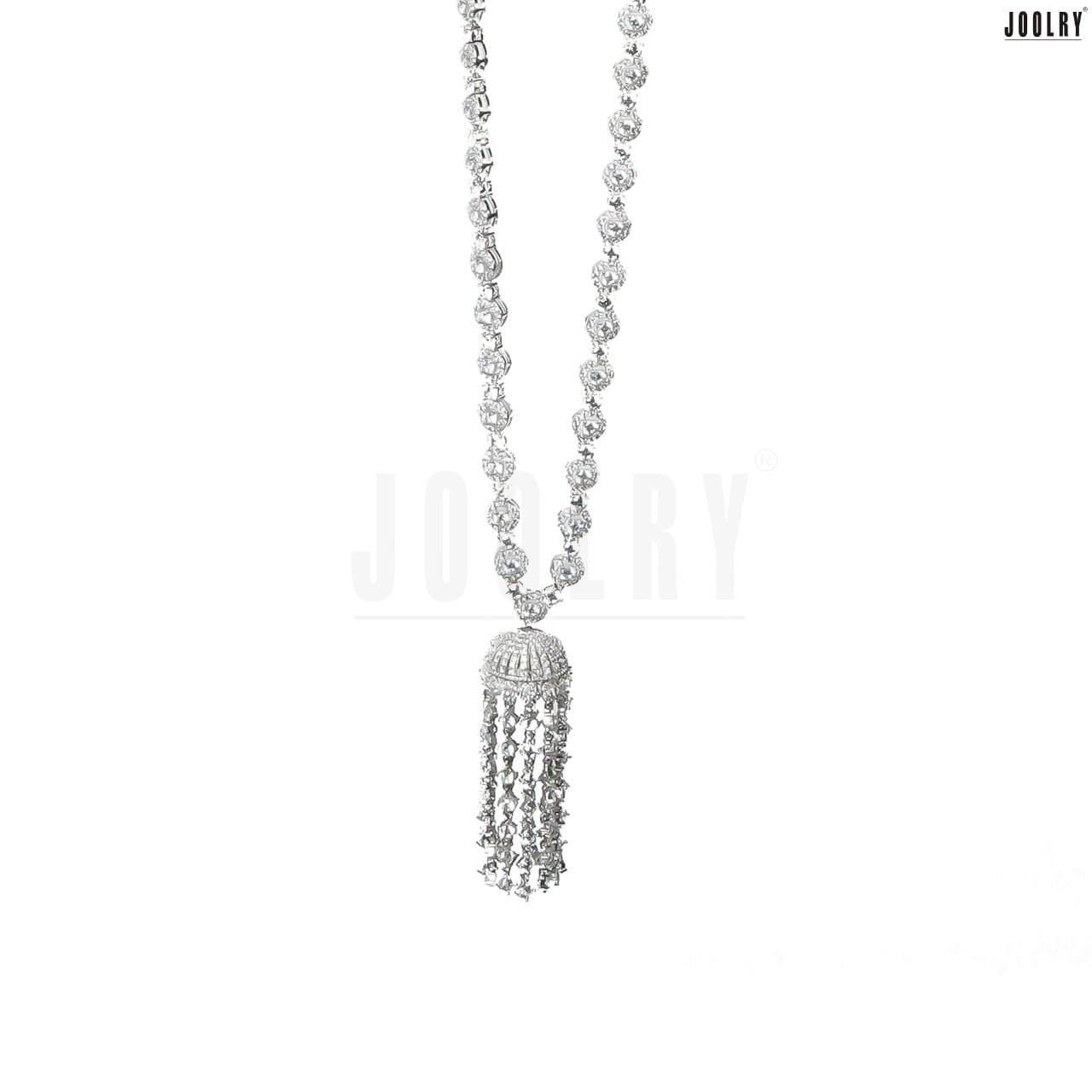 Tassel Daimonte Jhumka Necklace Set