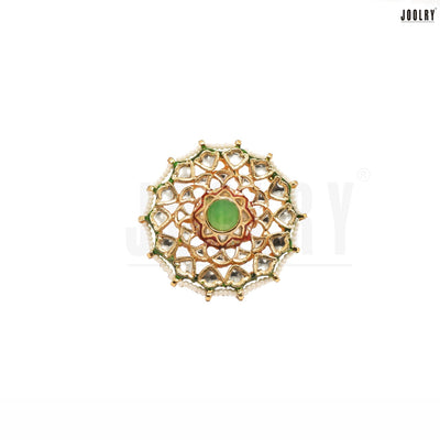 Green Florite Statement Ring