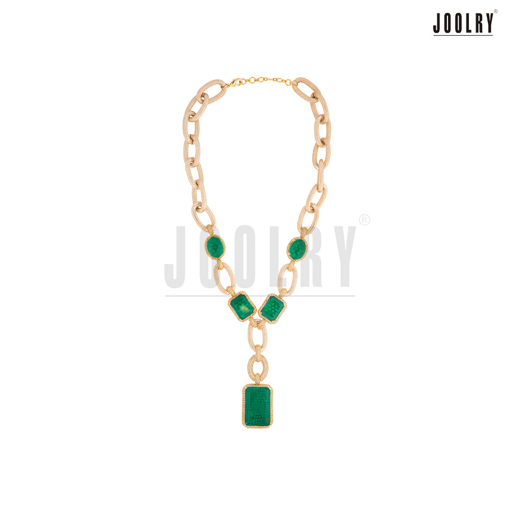 Emerald Link Gold Dust Necklace